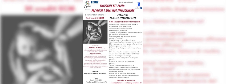 Emergenze nel parto: prevenire e risolvere efficacemente Pontedera